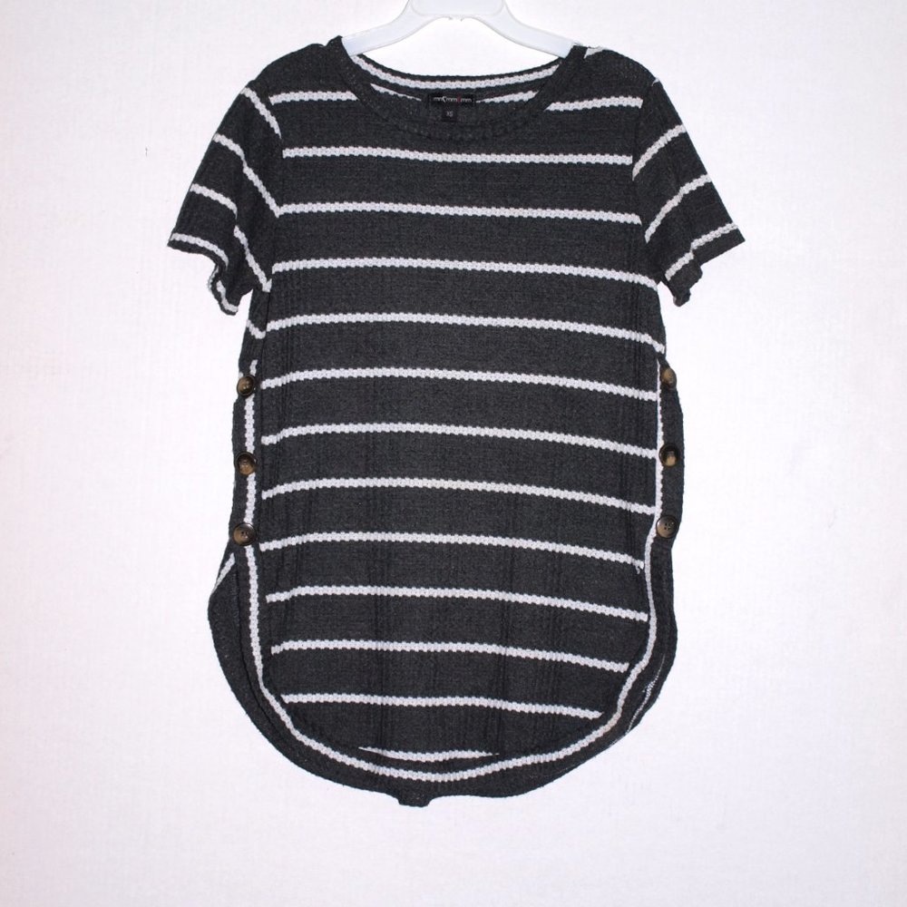 MM Black & White Stripe top Women XS